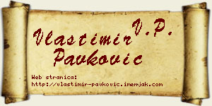 Vlastimir Pavković vizit kartica